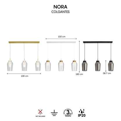 Suspension NORA or 3 lumières Mantra 8397