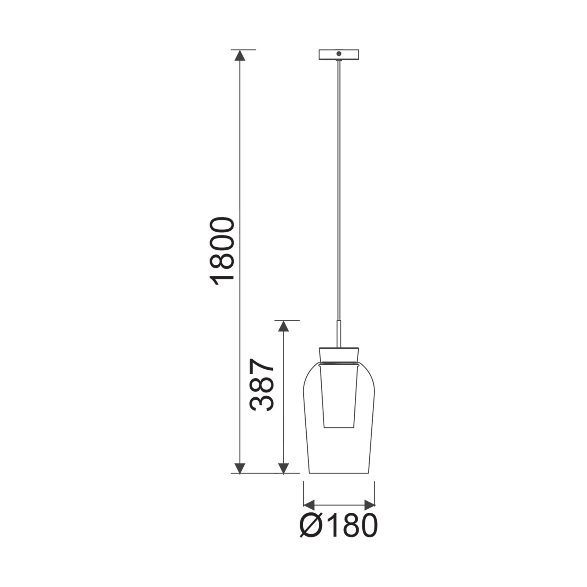 Suspension NORA or 1 lumière Mantra 8398