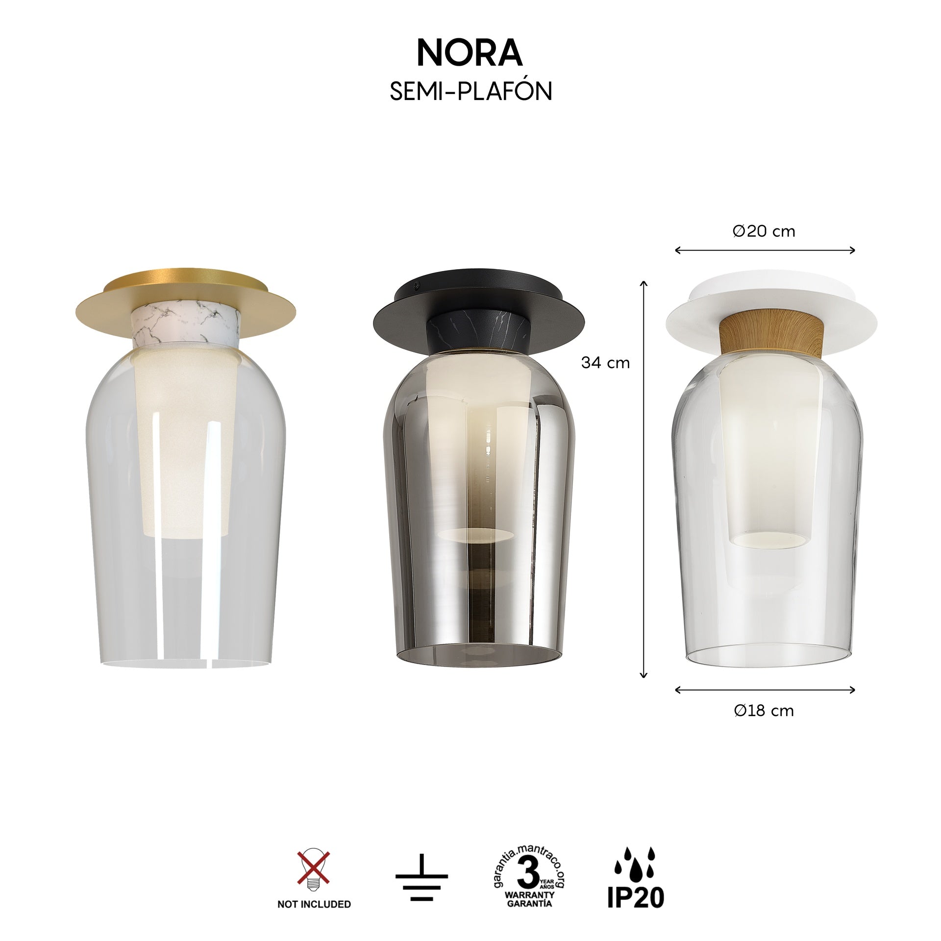Plafonnier NORA or H37,5 Mantra 8399