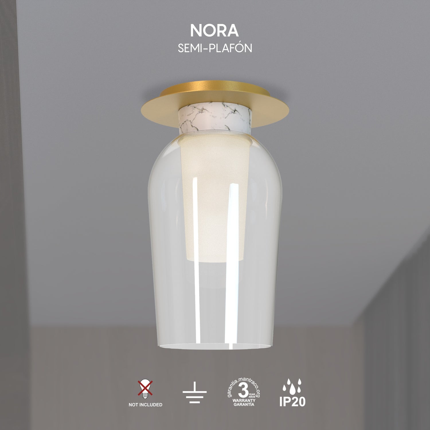 Plafonnier NORA or H37,5 Mantra 8399