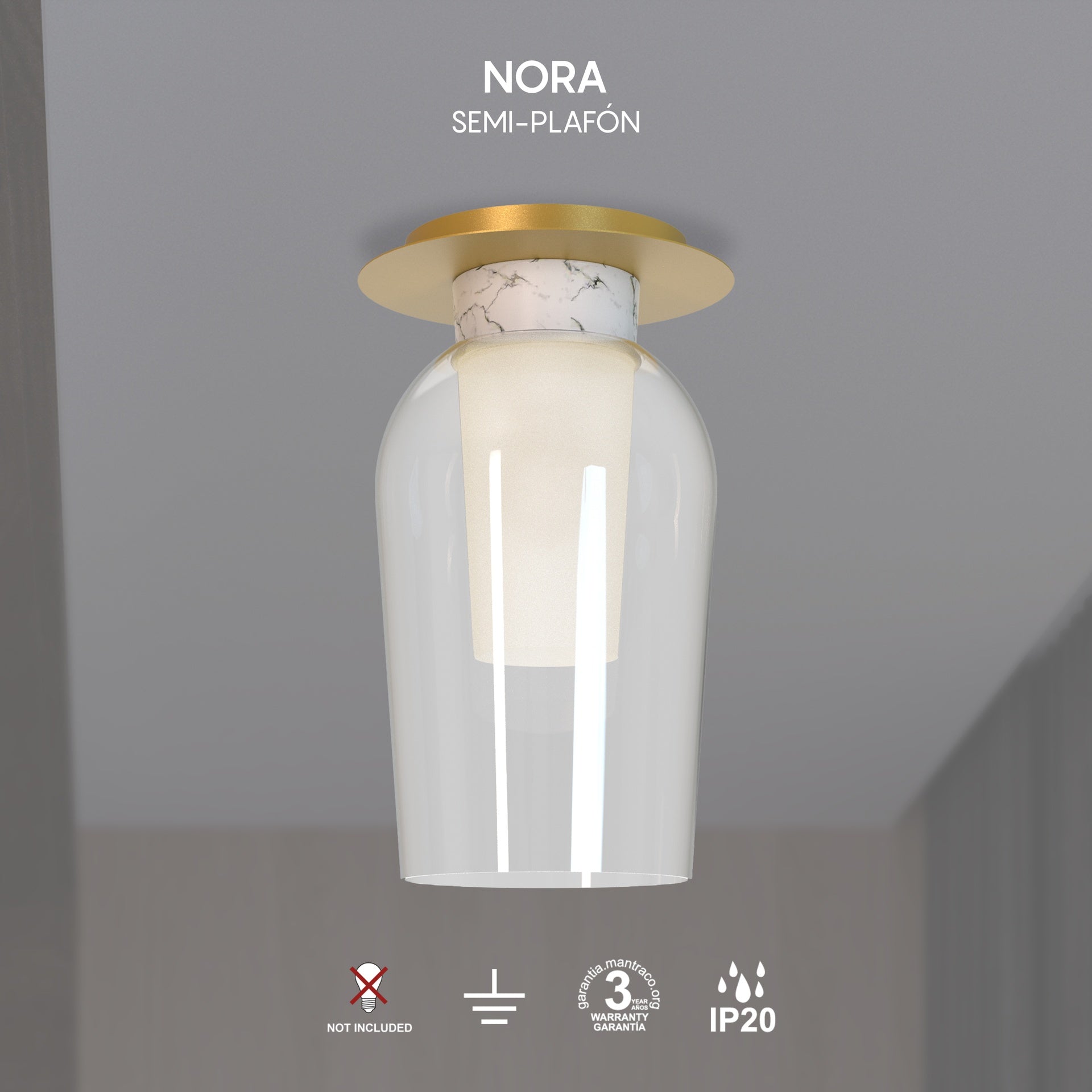 Plafonnier NORA or H37,5 Mantra 8399