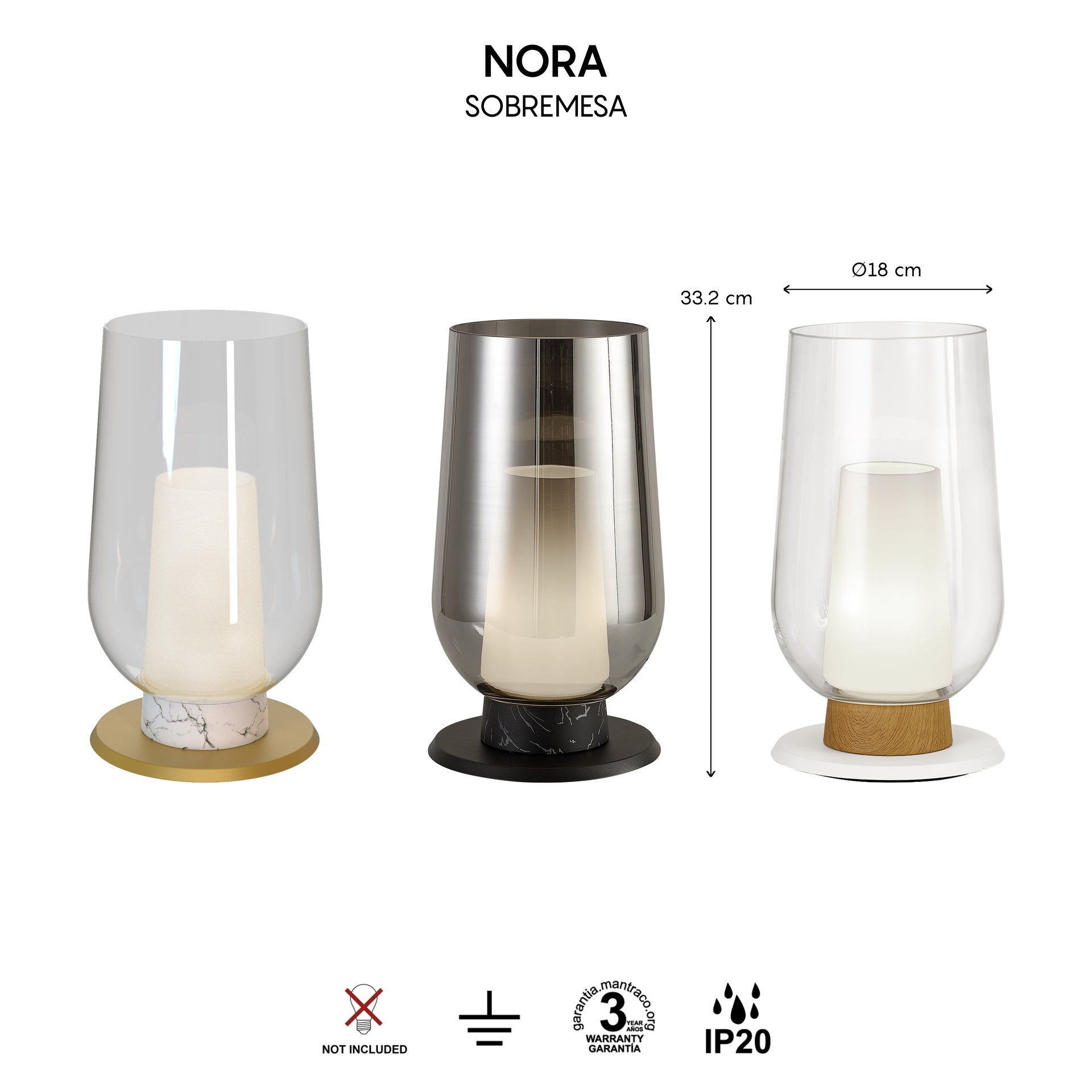Lampe NORA or H33,2 Mantra 8401