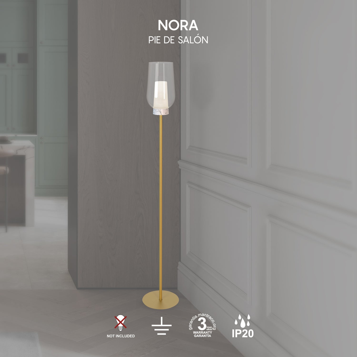 Lampadaire NORA or H165 Mantra 8402