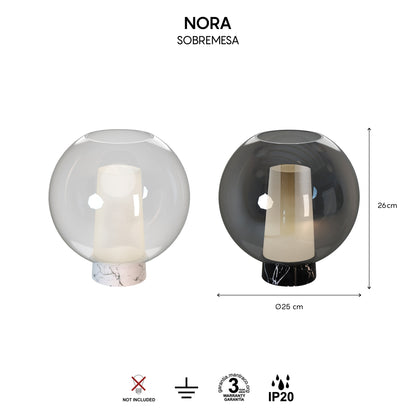 Lampe NORA noir H26 Mantra 8403