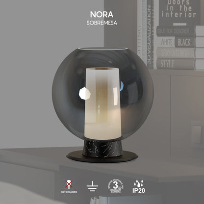 Lampe NORA noir H26 Mantra 8403