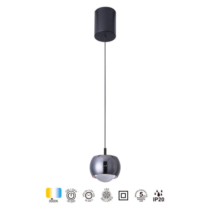 Suspension monte et baisse ROLLER noire/chrome D9,6 Mantra 8407