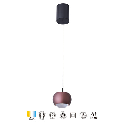 Suspension ROLLER II monte et baisse café D 9.6 Mantra 8408