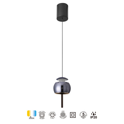 Suspension ROLLER II monte et baisse noire/chrome D 9.6 Mantra 8412