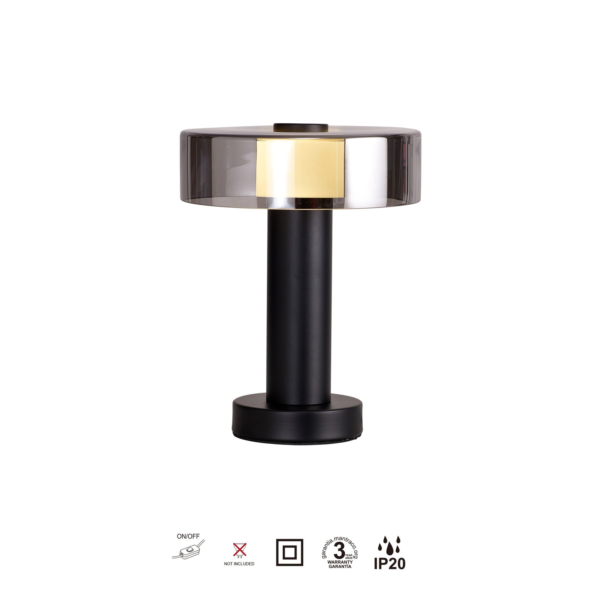 Lampe GIN noire pm Mantra 8427