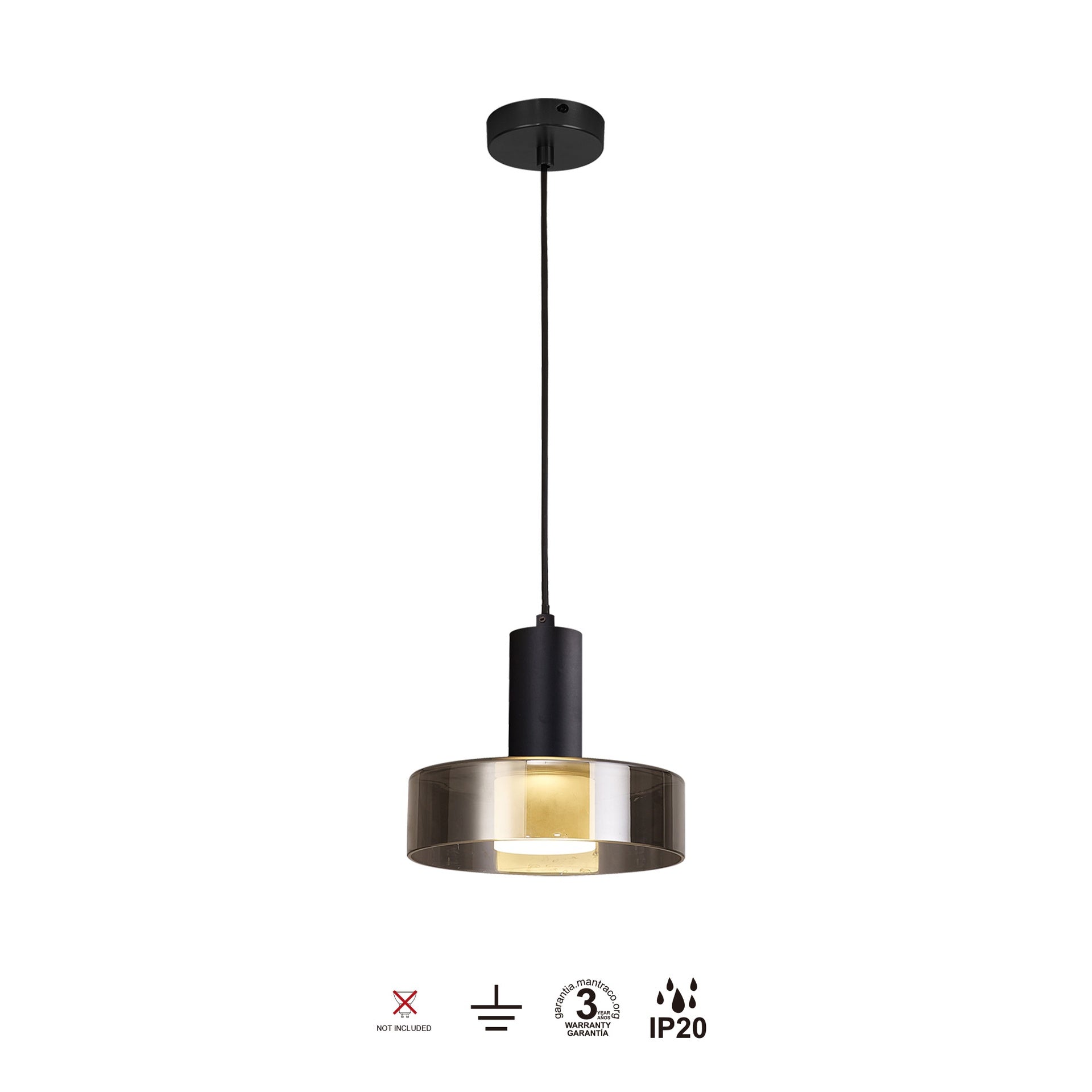 Suspension GIN noire Mantra 8429