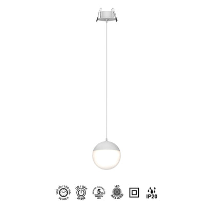 Suspension encastrée KILDA blanche Mantra 8435