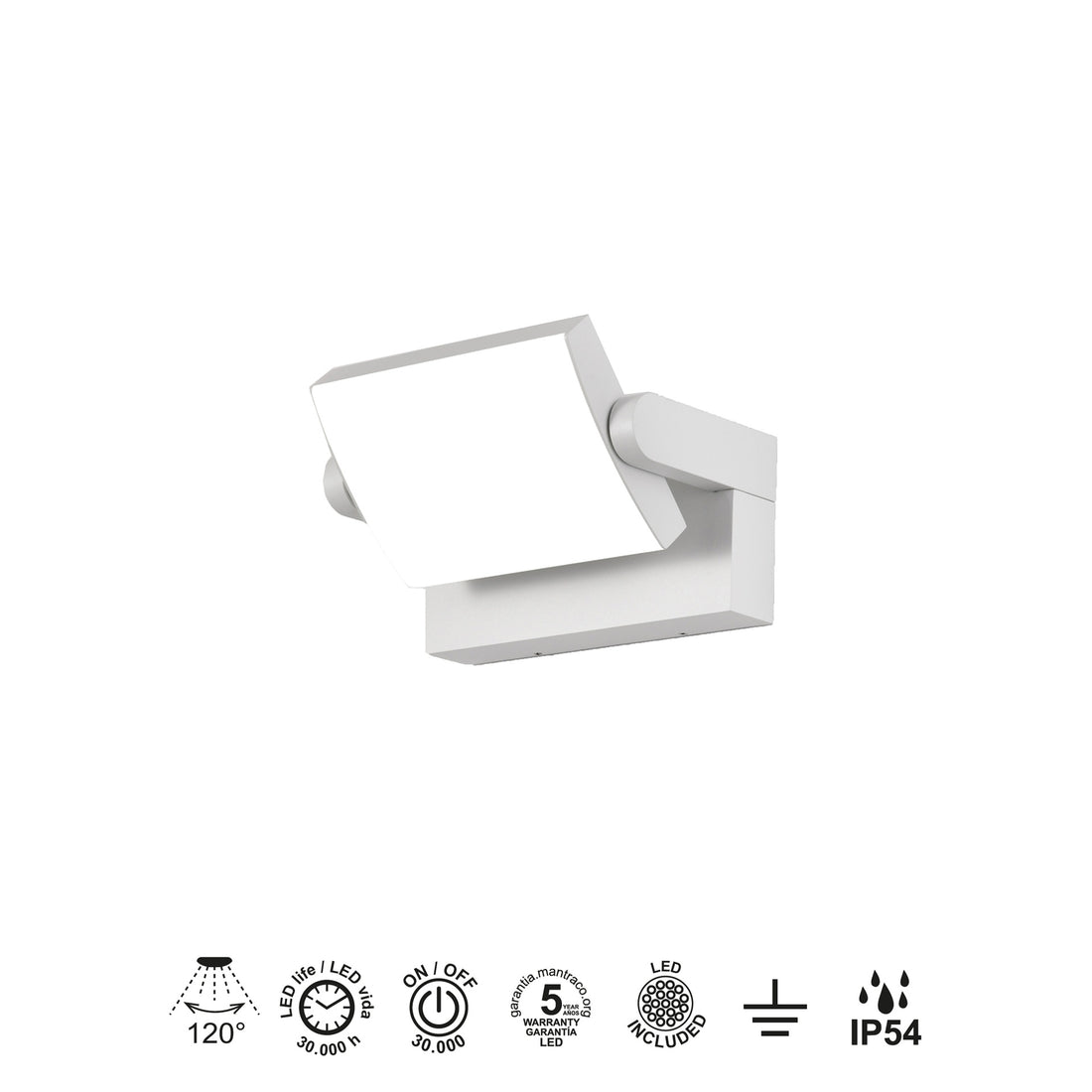 Applique COOPER orientable blanche Mantra 8470
