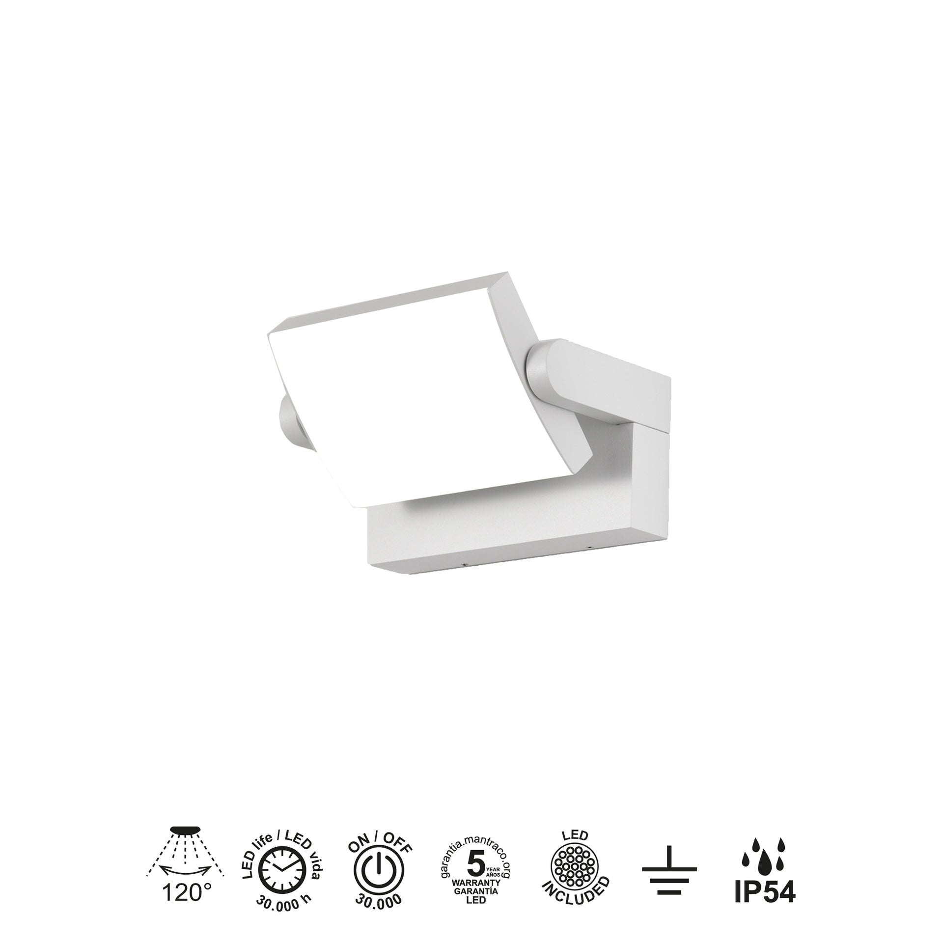 Applique COOPER orientable blanche Mantra 8470