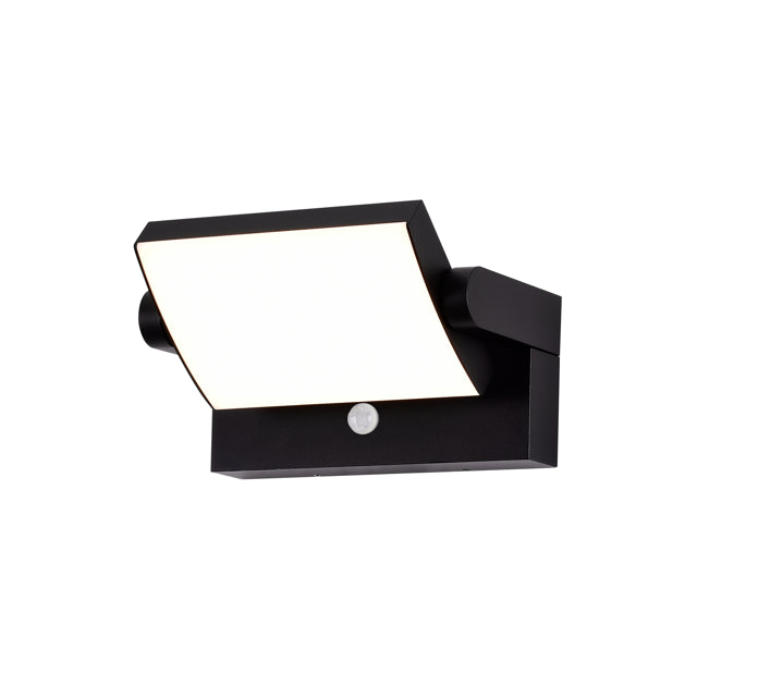 Applique Cooper noire extérieur détecteur de mouvement Mantra 8473