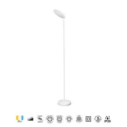 Lampadaire NASSAU blanc HT182 Mantra 8510