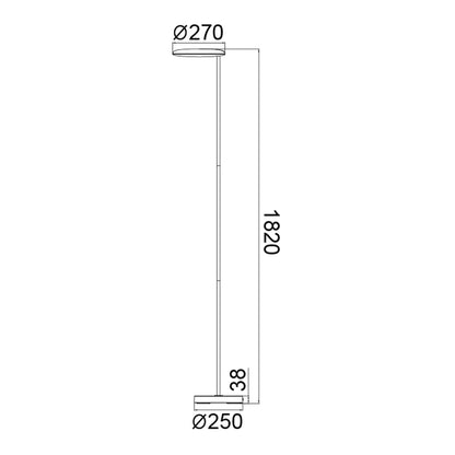 Lampadaire NASSAU blanc HT182 Mantra 8510