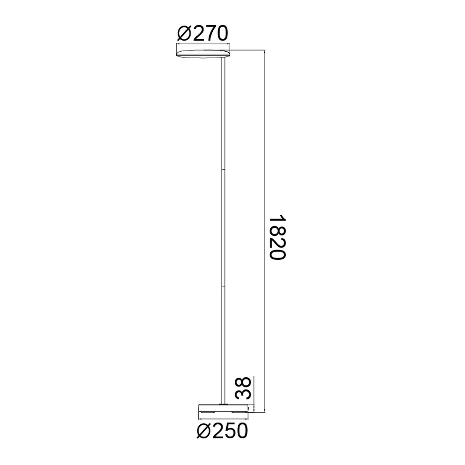 Lampadaire NASSAU noir HT182 Mantra 8511