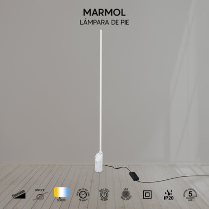 Lampadaire MARMOL blanc Mantra 8512