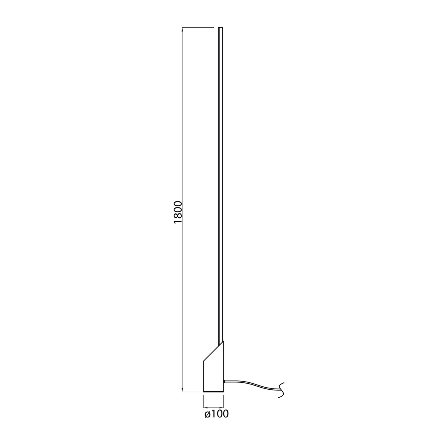 Lampadaire MARMOL noir Mantra 8513