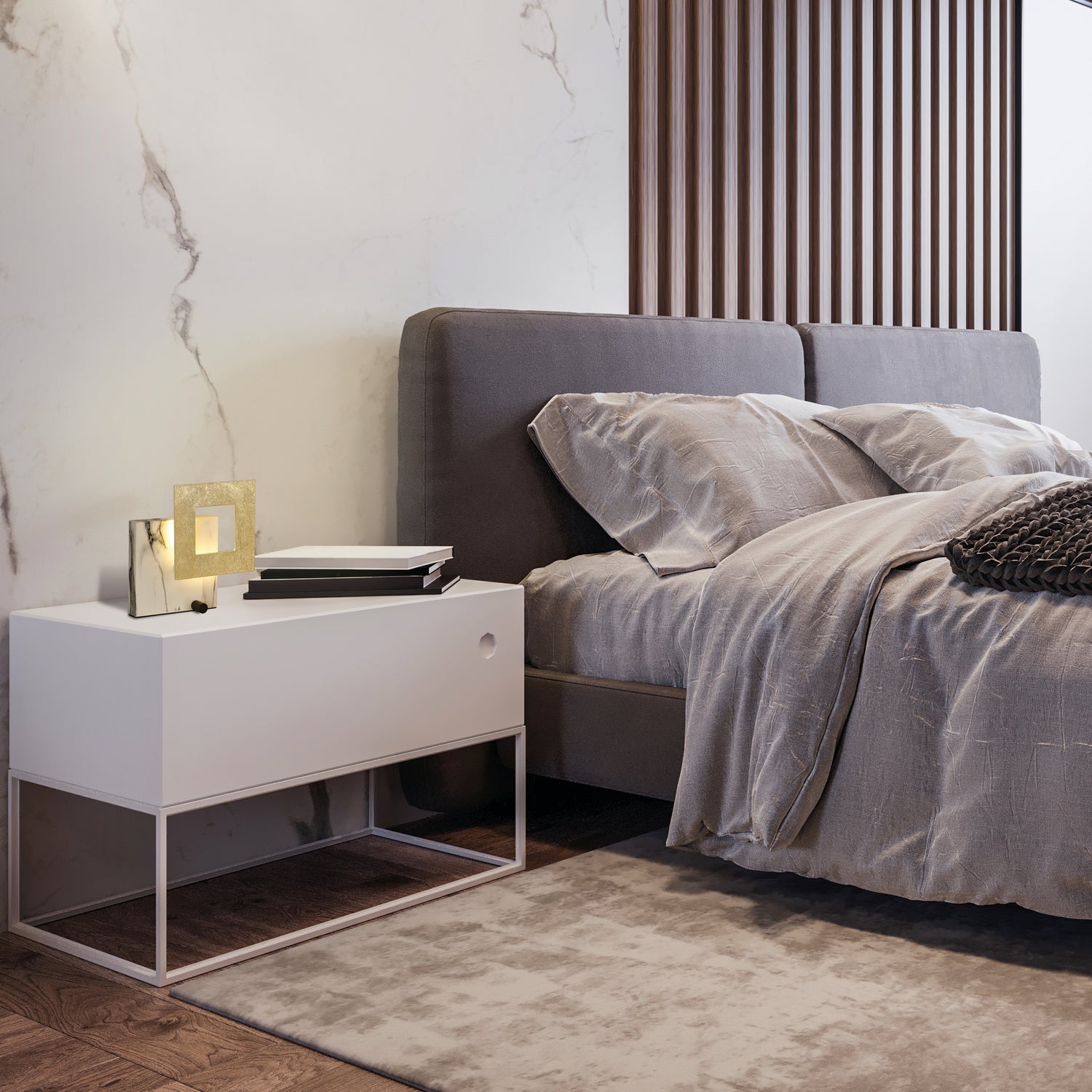 Lampe Dalia noir/Doré Mantra 8520