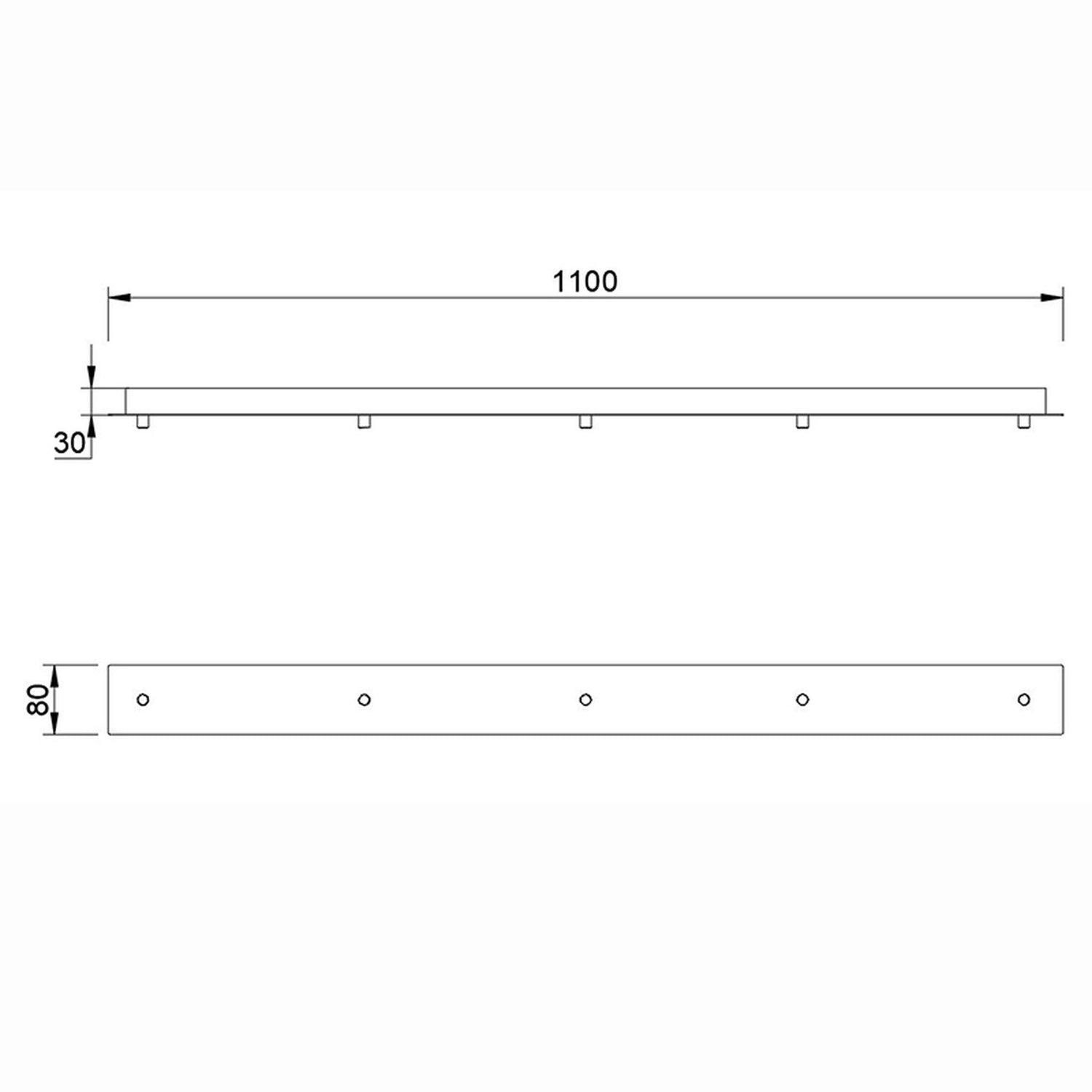 Réglette 5 lumières pour suspensions TONIC Mantra 8542