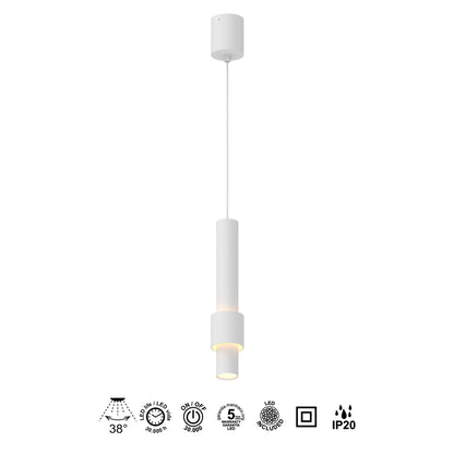 Suspension CLIFTON blanche Mantra 8564