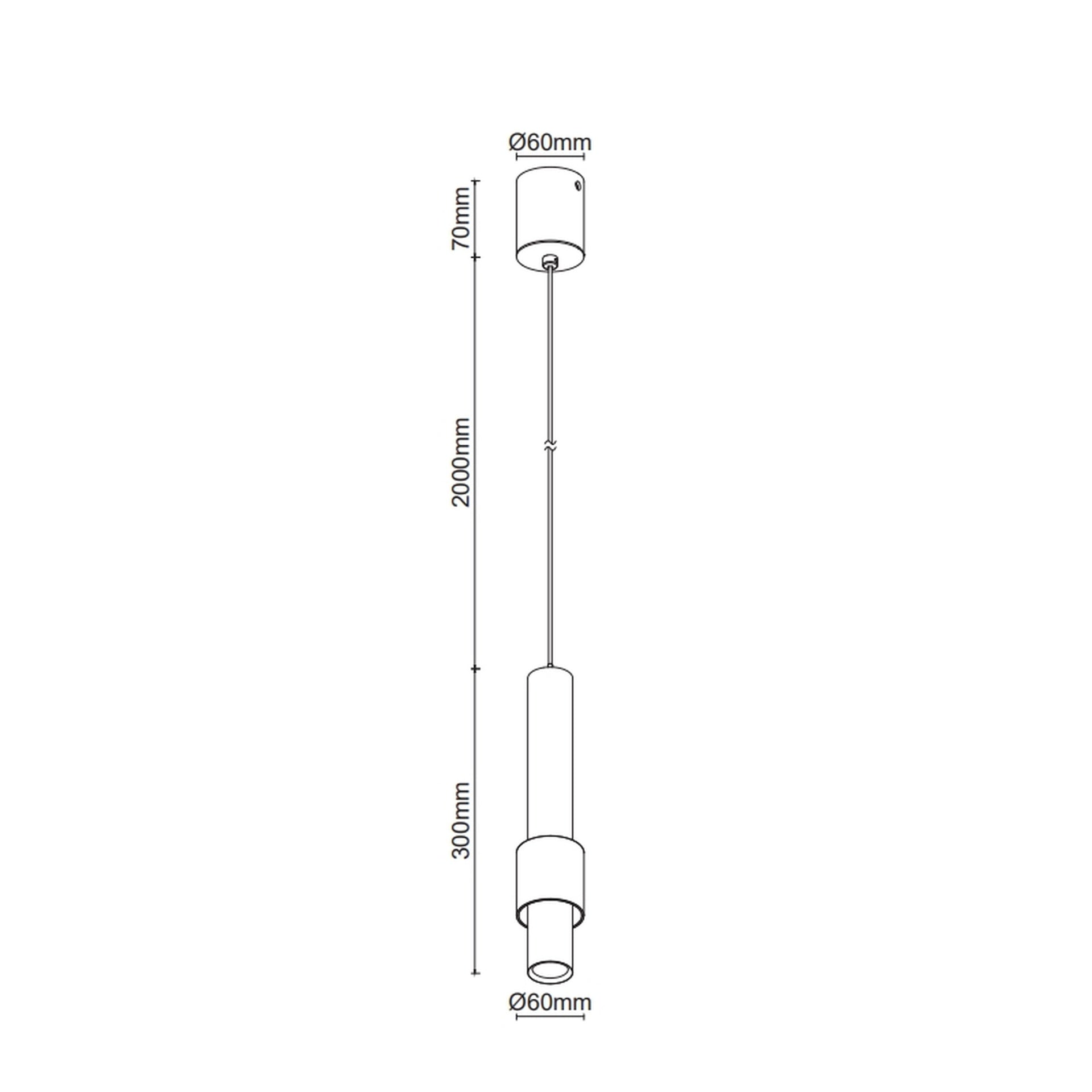 Suspension CLIFTON blanche Mantra 8564