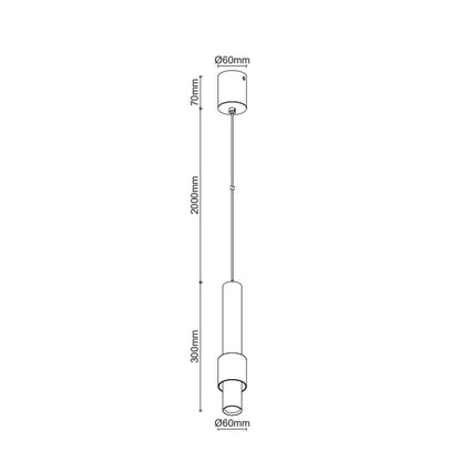 Suspension CLIFTON blanche Mantra 8564