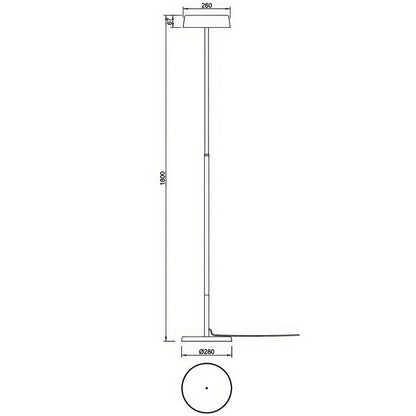 Lampadaire NOA II Blanc D28 Mantra 8566