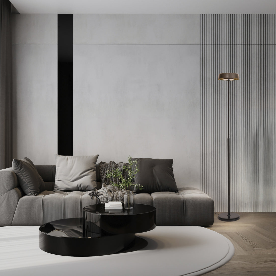 Lampadaire NOA II Noir D28 Mantra 8567