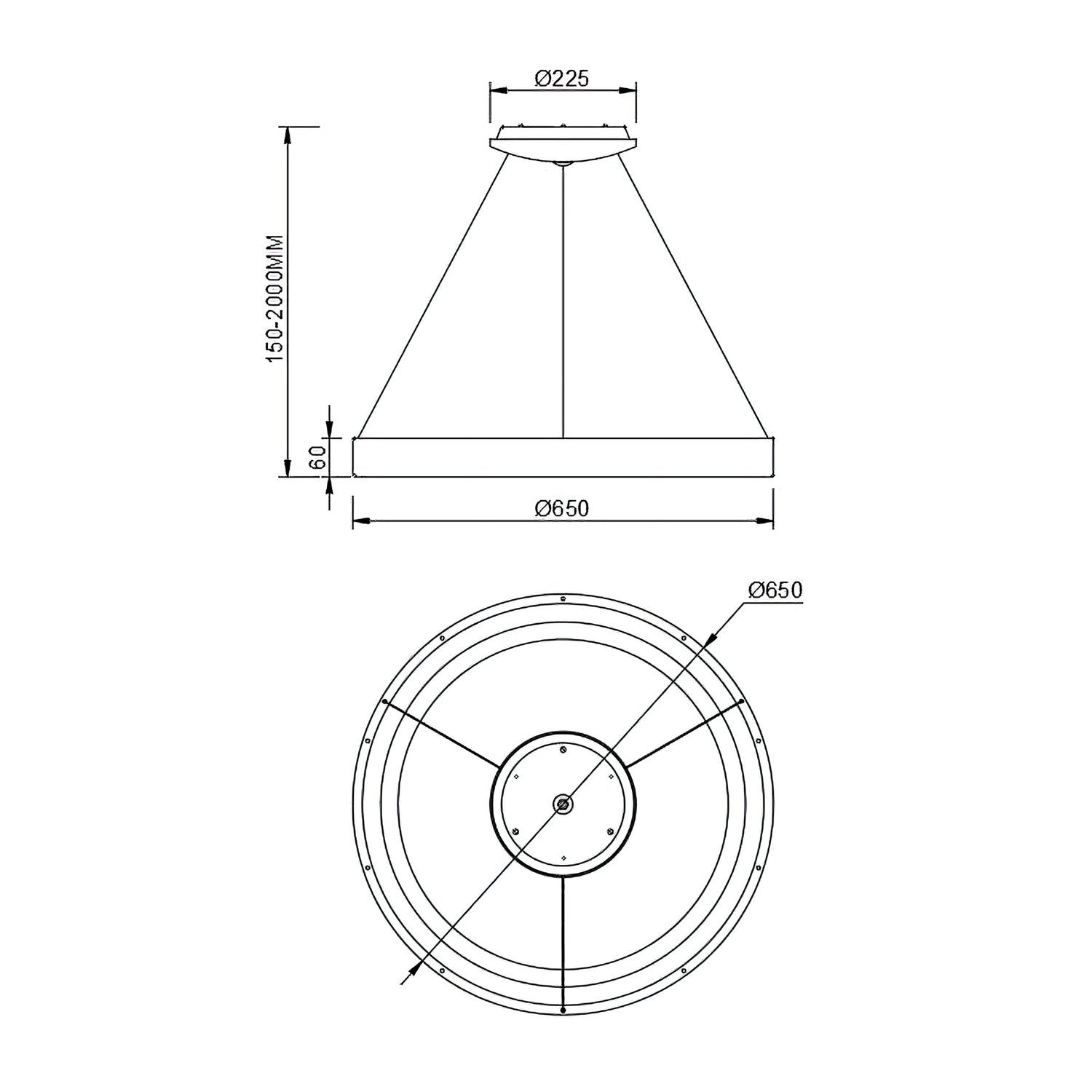 Suspension NISEKO aspect bois D65 Mantra 8575