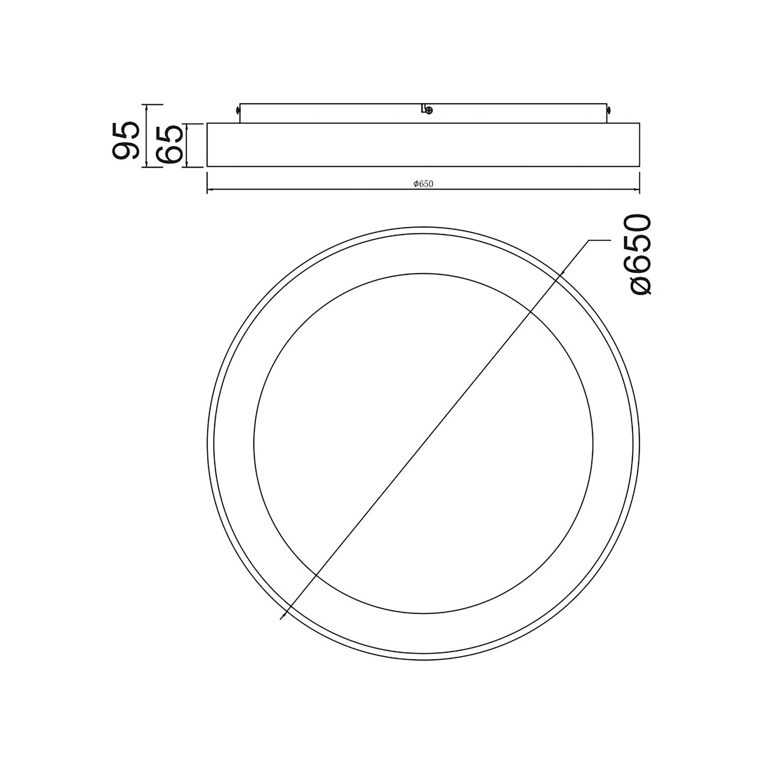 Plafonnier NISEKO blanc D50 Mantra 8578