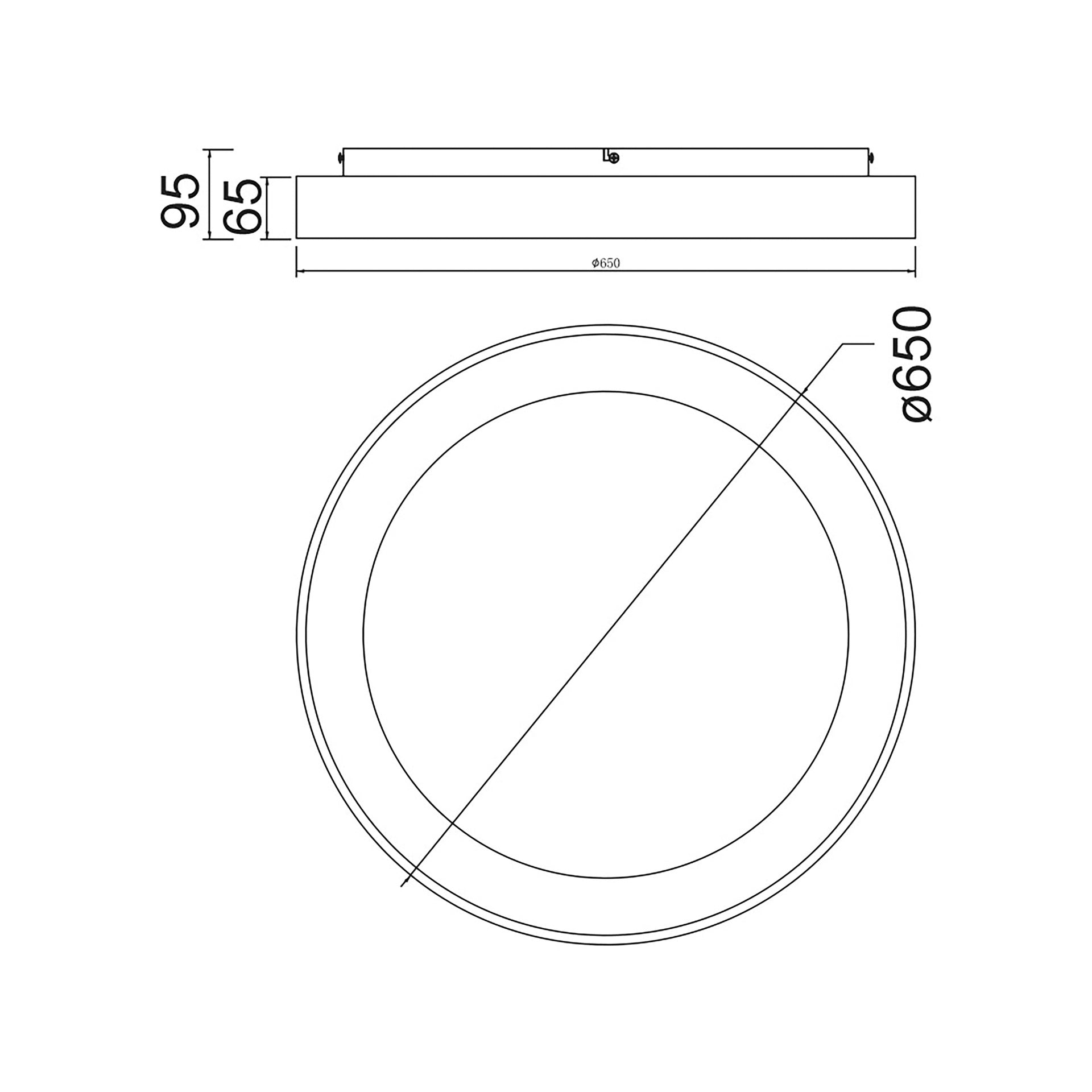 Plafonnier NISEKO blanc D50 Mantra 8578