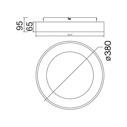 Plafonnier NISEKO Blanc D38 Mantra 8579