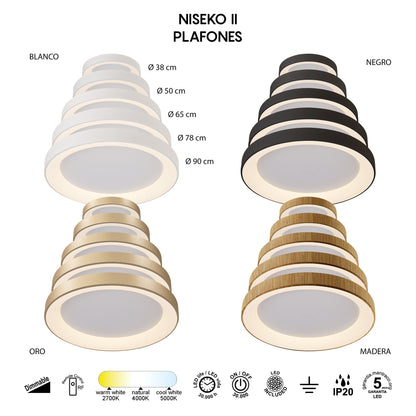 Plafonnier NISEKO noir D78 Mantra 8640
