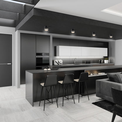 Plafonnier Split noir H10 Mantra 8879