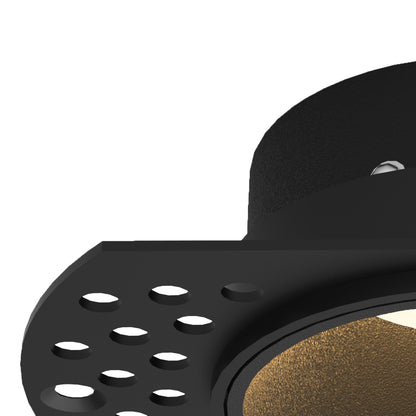 Spot encastré LANCES noir D6,2 Mantra 8665