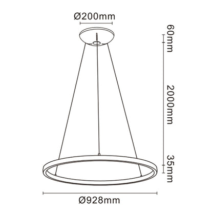 Suspension RIUMAR Blanche cylindrique D92,8 Mantra 8675