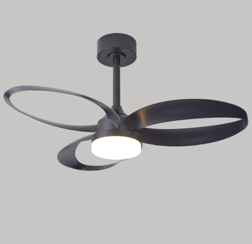 Plafonnier ventilateur Infinity noir