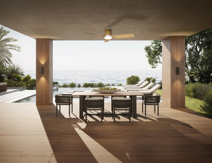 Plafonnier Ushuaia aspect bois D133,5 Mantra 8719