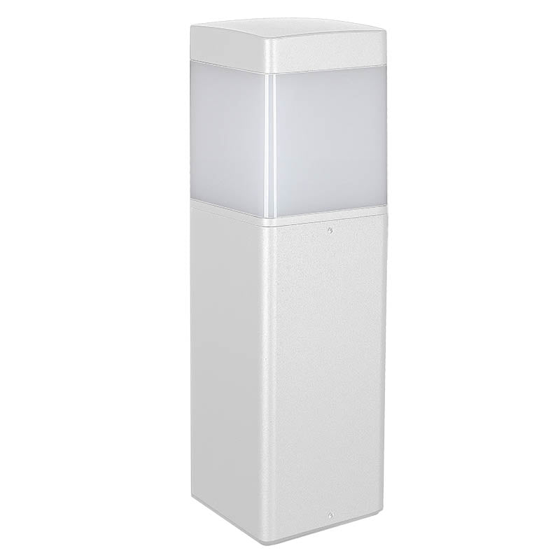 Borne Chicago carrée pm aluminium blanche 8847