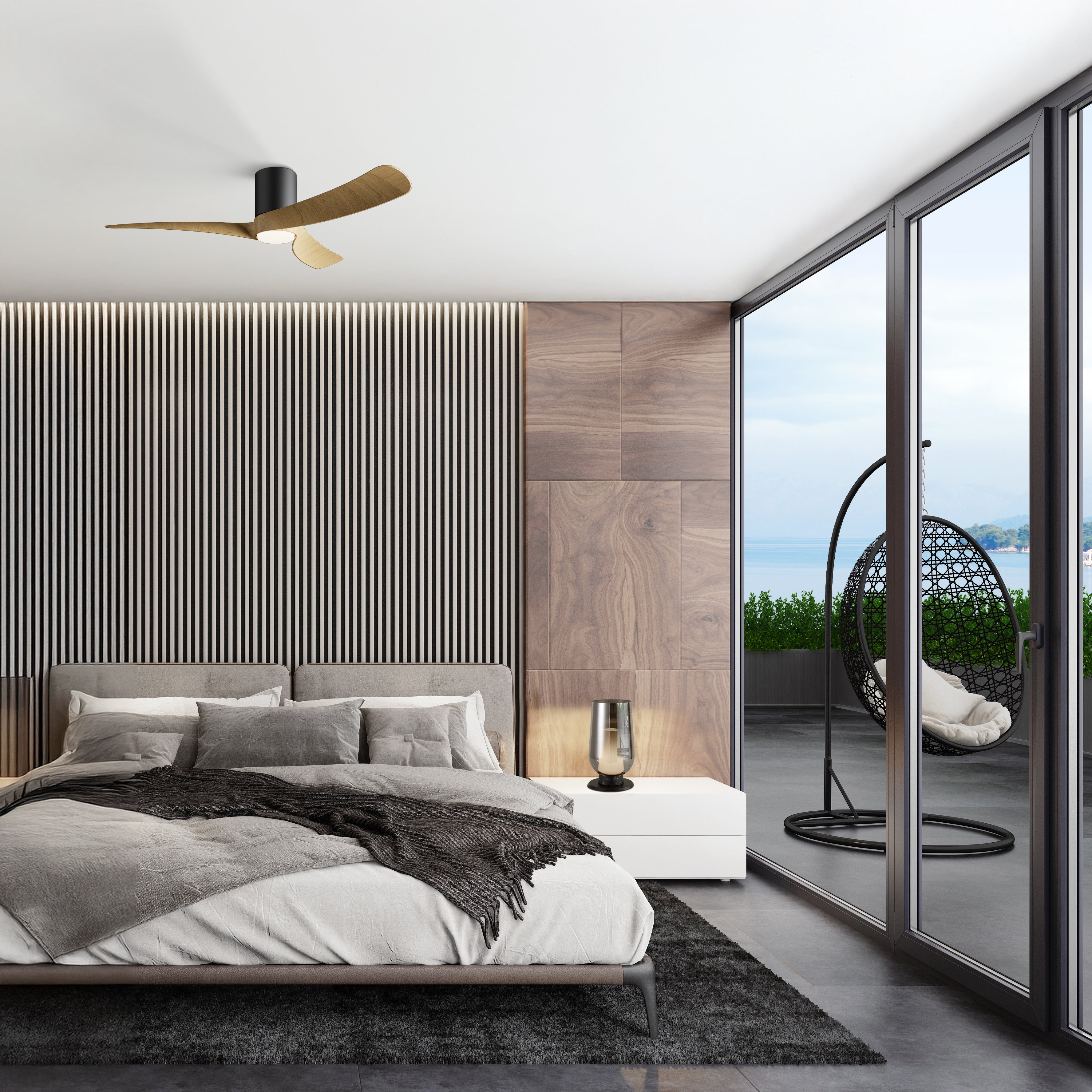 Plafonnier ventilateur Nemo blanc S Mantra 9050 DISPONIBLE EN OCTOBRE