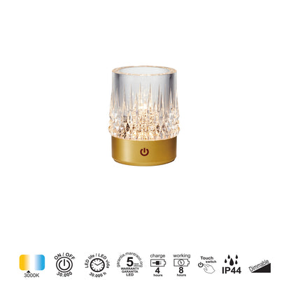 Lampe rechargeable LAX or mat IP44 Mantra 9083