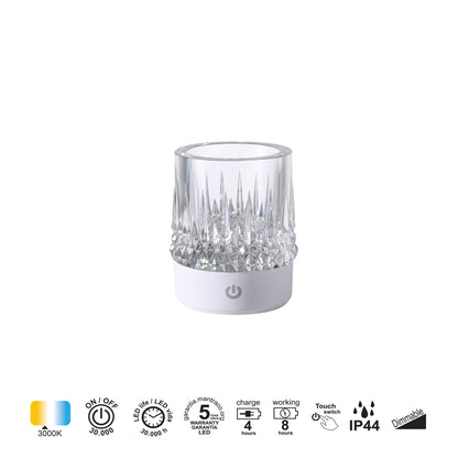Lampe rechargeable LAX BLANC IP44 Mantra 9086