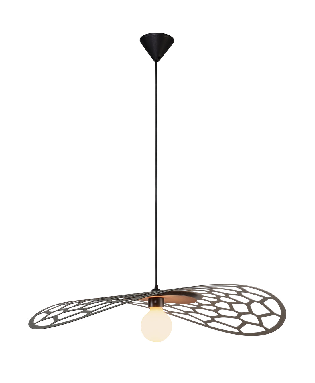 Suspension Eole vert profond/havane  D95