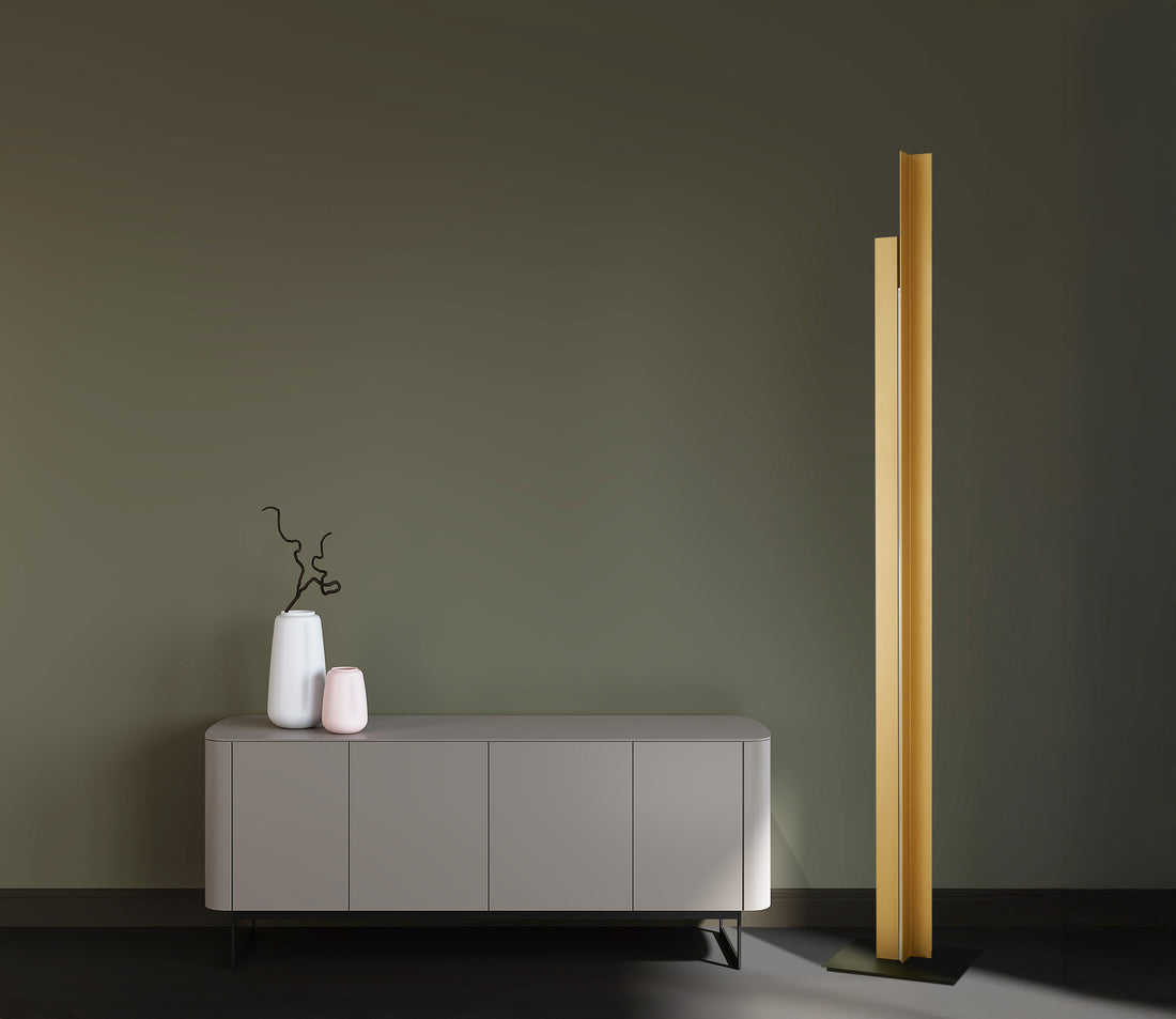 Lampadaire Manhattan laiton Mantra 9203 DISPONIBLE MAI