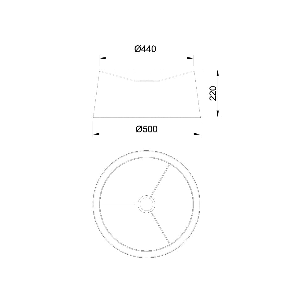 Lampadaire déporté RUTI abat jour crème Mantra 9445+9447