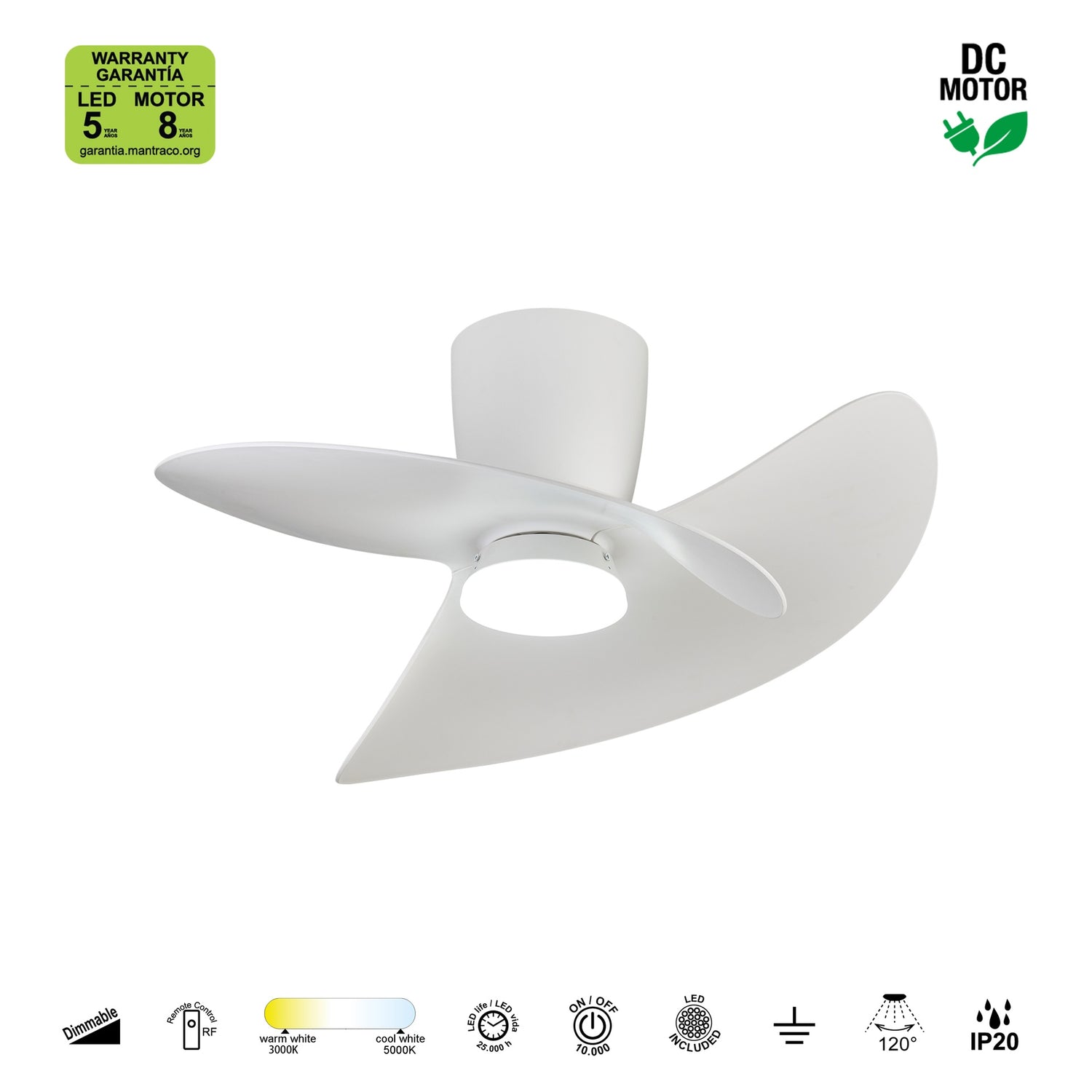 Plafonnier ventilateur ONA Mantra 9469