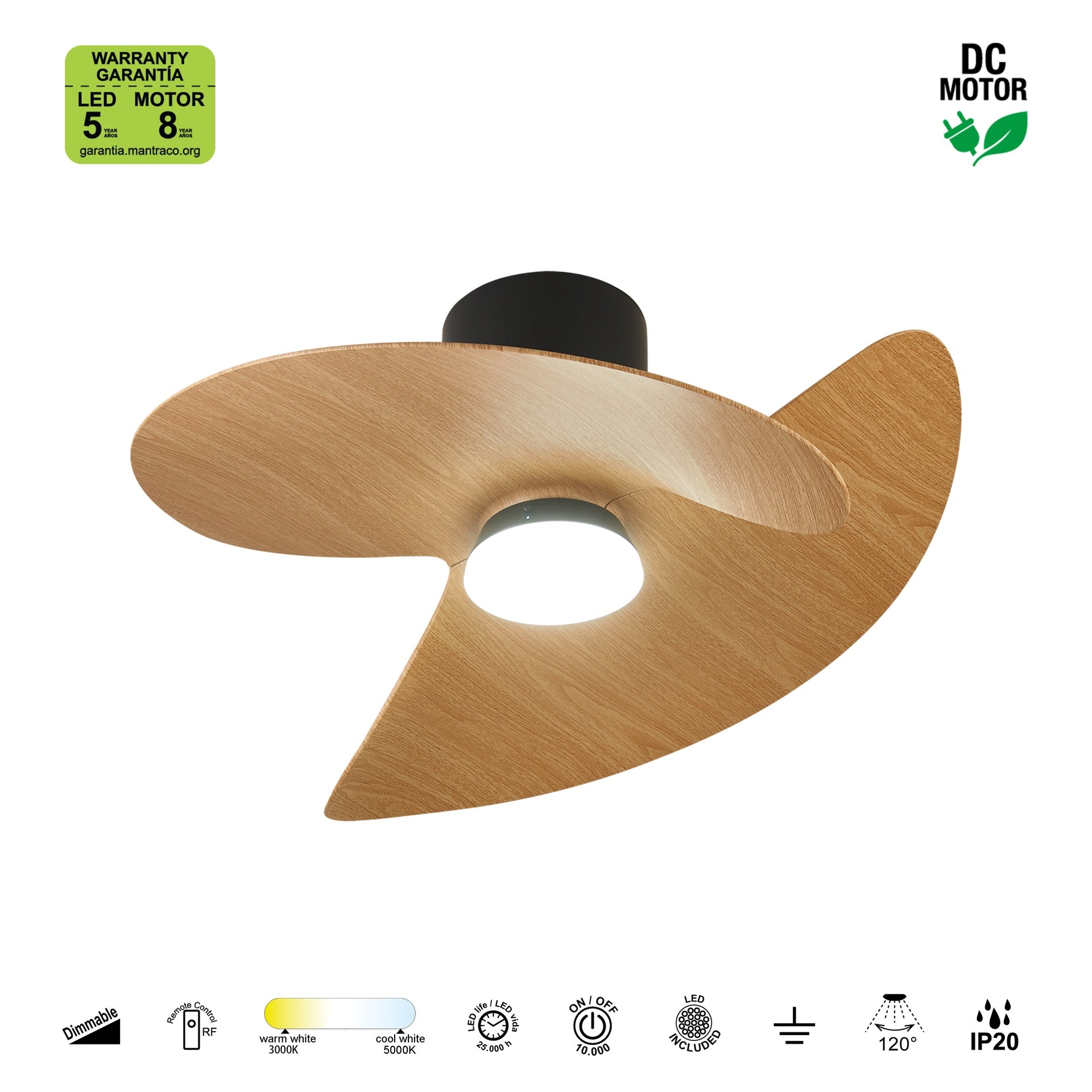 Plafonnier ventilateur ONA Mantra 9471