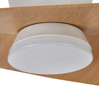 Plafonnier ventilateur SURFER bois et blanc Mantra 9475